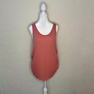 NWT - We The Free Orange/Gray Striped Tank